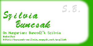 szilvia buncsak business card